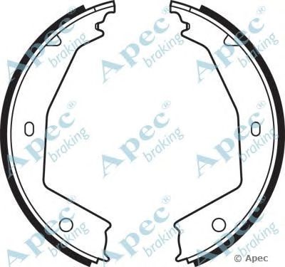 APEC BRAKING shu567 -  Комплект тормозных колодок